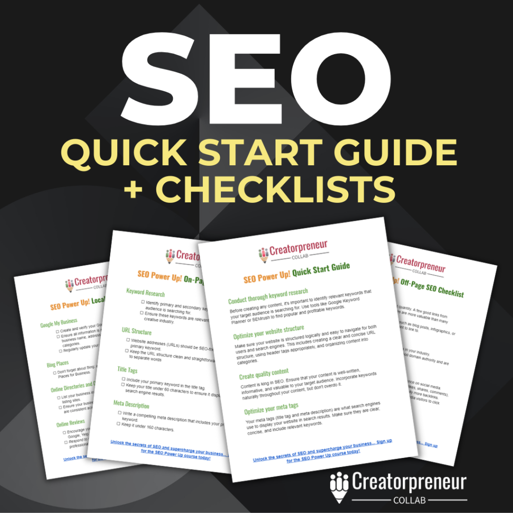 SEO Quick Start Guide + Checklists